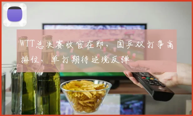 WTT总决赛收官在即,国乒双打争高排位,单打期待逆境反弹